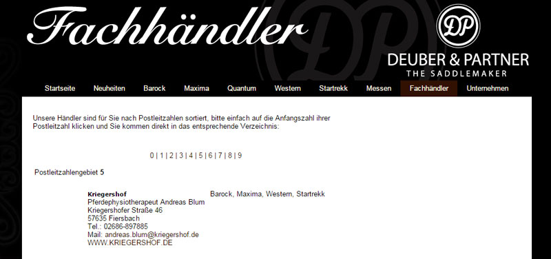 Deuber Fachhändler PLZ5, siehe www.deuber.de